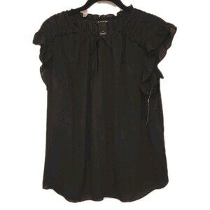 New Directions Black Sleeveless Blouse 1X